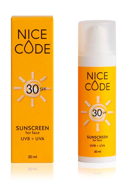 Крем для лица солнцезащитный Гринвей Nice Code (SPF 30). Фото